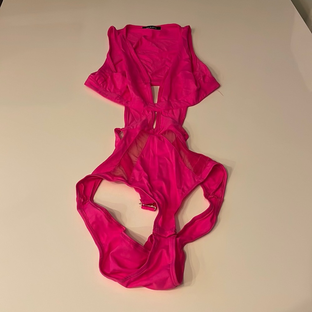 Banjul, Large Pink Swimsuit